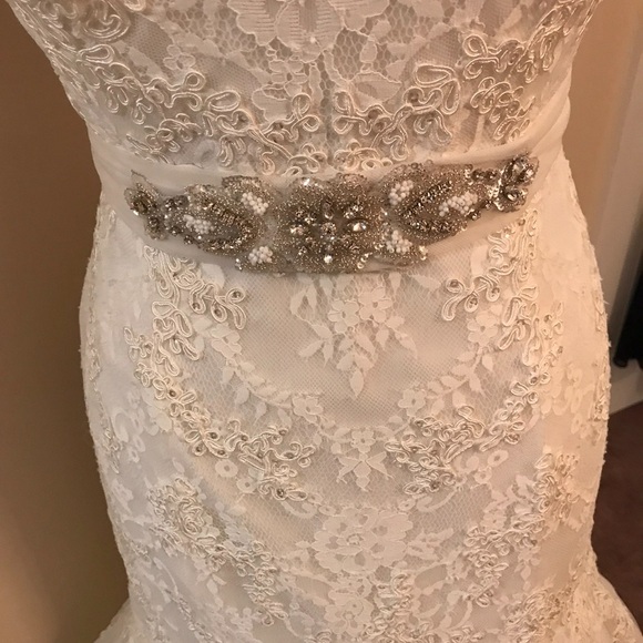 PRONOVIAS Belt Cint.429 Off White Long tulle tie belt only - Picture 6 of 10
